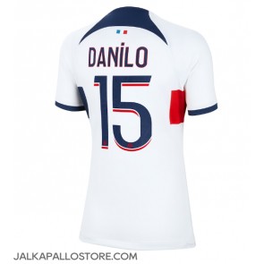 Paris Saint-Germain Danilo Pereira #15 Vieraspaita Naisten 2023-24 Lyhythihainen